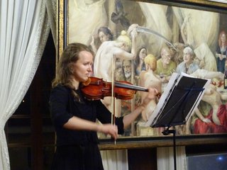 „Obrazy stare i nowe” – wernisaż wystawy Daniela Pieluchy w pałacu Męcińskich w Działoszynie
